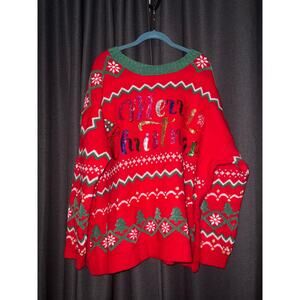 Ugly Christmas Sweater Xmas Size 3X